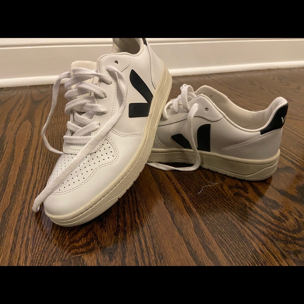 Veja white and black sneakers